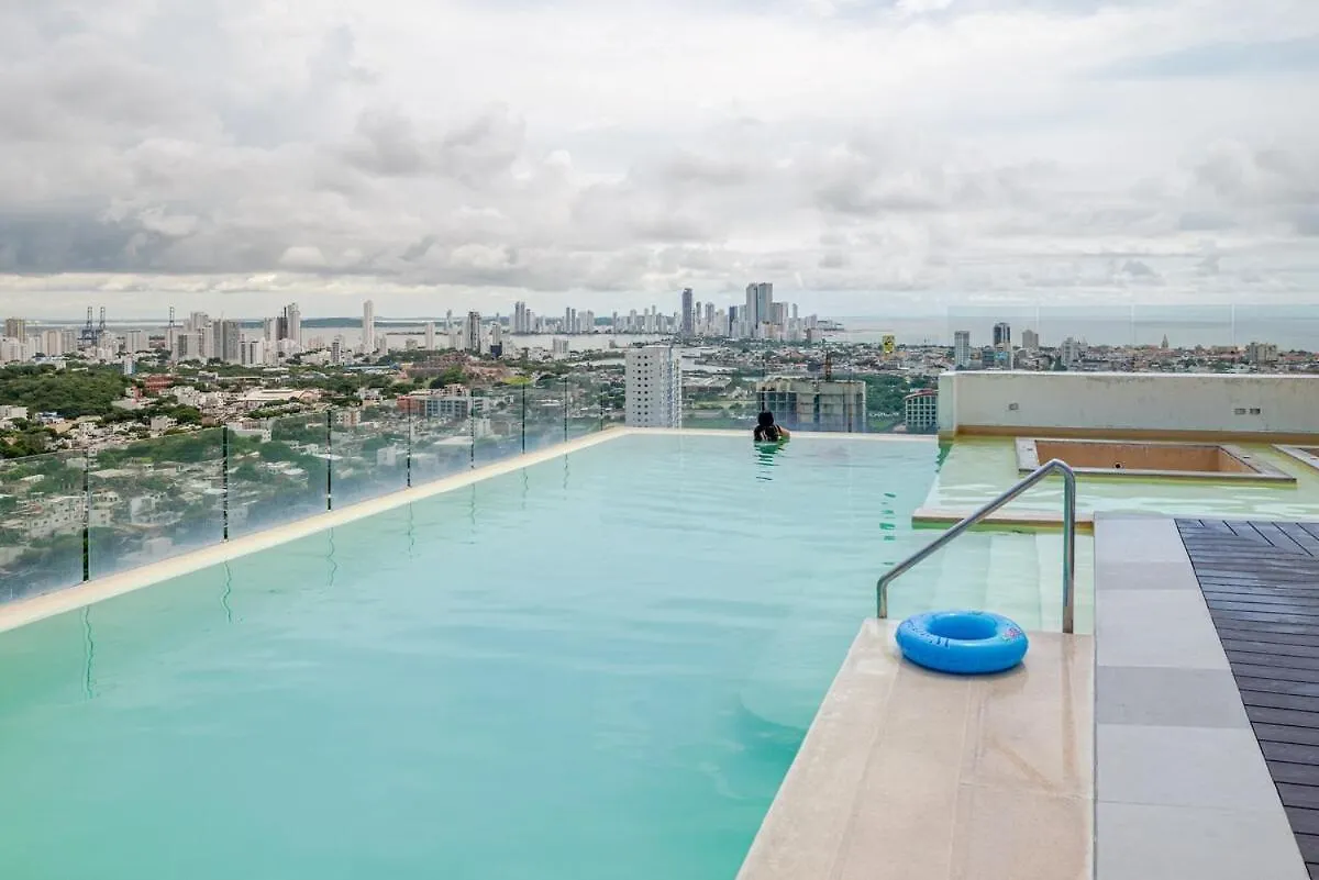Apartamento Moderno Y Lujoso Con Vista Al Mar Piso19 - Cerca A La Ciudad Amurallada Cartagena コロンビア