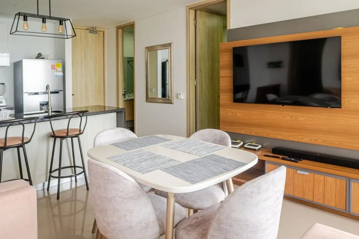 アパート Apartamento Moderno Y Lujoso Con Vista Al Mar Piso19 - Cerca A La Ciudad Amurallada Cartagena