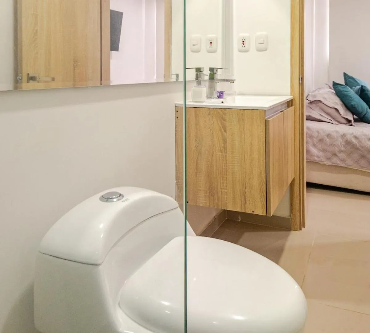 アパート Apartamento Moderno Y Lujoso Con Vista Al Mar Piso19 - Cerca A La Ciudad Amurallada Cartagena コロンビア