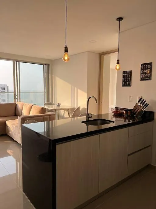 Apartamento Moderno Y Lujoso Con Vista Al Mar Piso19 - Cerca A La Ciudad Amurallada Lejlighed Cartagena