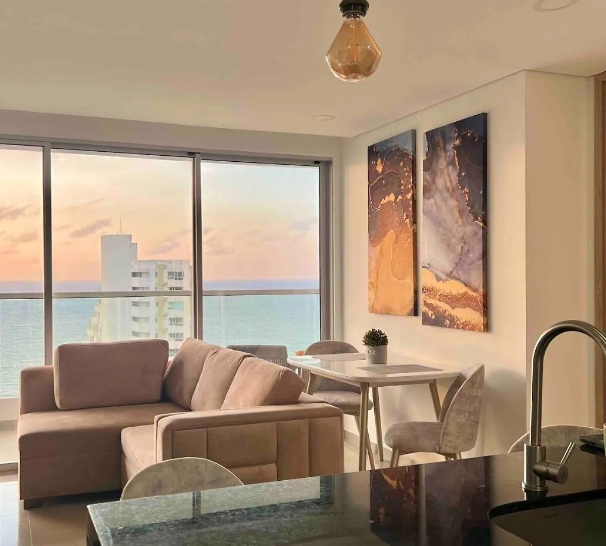 Apartamento Moderno Y Lujoso Con Vista Al Mar Piso19 - Cerca A La Ciudad Amurallada Cartagène Appartement
