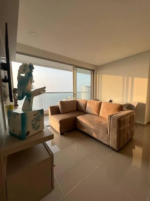 شقة Apartamento Moderno Y Lujoso Con Vista Al Mar Piso19 - Cerca A La Ciudad Amurallada Cartagena كولومبيا