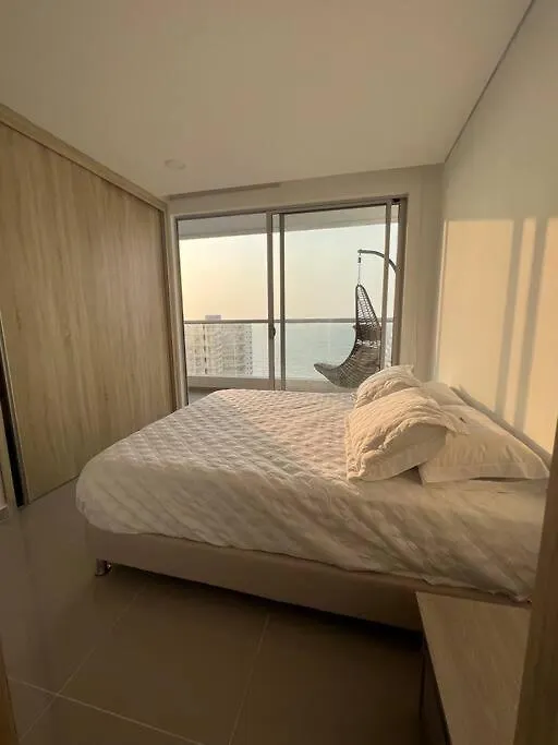 شقة Apartamento Moderno Y Lujoso Con Vista Al Mar Piso19 - Cerca A La Ciudad Amurallada Cartagena