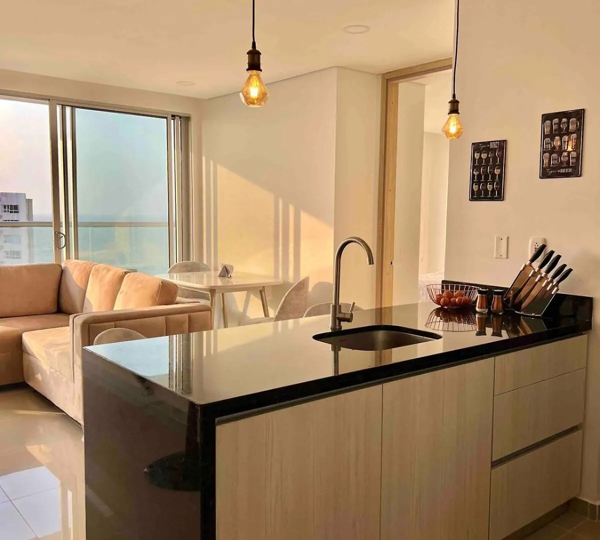 Apartamento Moderno Y Lujoso Con Vista Al Mar Piso19 - Cerca A La Ciudad Amurallada Cartagena 아파트
