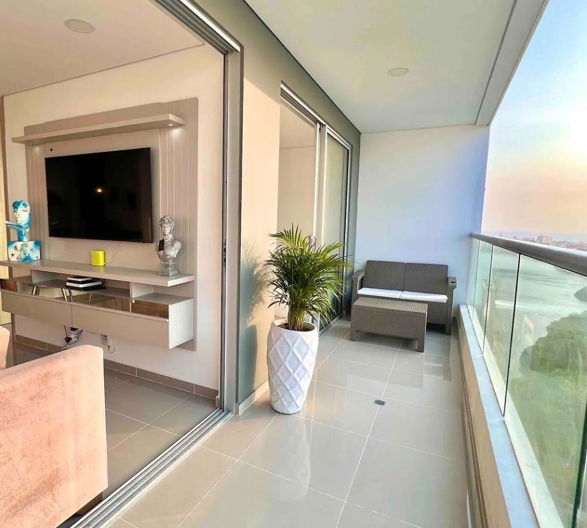 아파트 Apartamento Moderno Y Lujoso Con Vista Al Mar Piso19 - Cerca A La Ciudad Amurallada Cartagena 콜롬비아